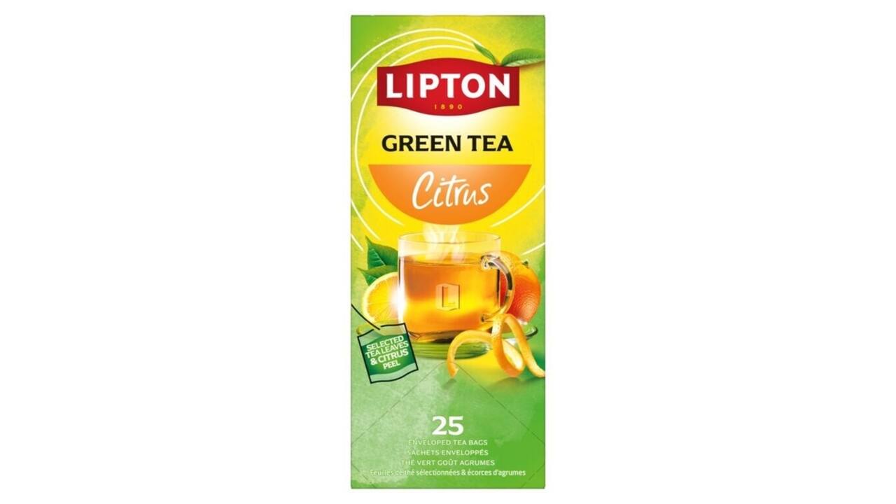 Thee Lipton Balance green tea citrus 25x1.5gr