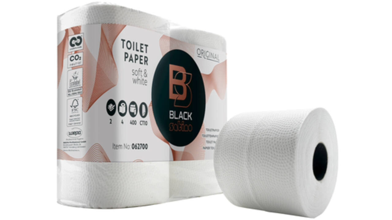 Toiletpapier BlackSatino Original CT10 2-laags 400vel wit 062700