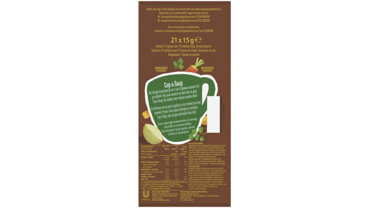 Cup-a-Soup Unox rundvlees 175ml