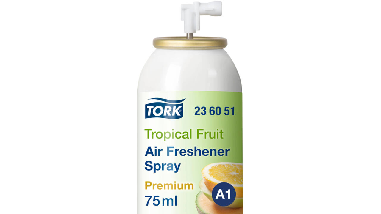 Luchtverfrisser Tork A1 spray met tropische fruitgeur 75ml 236051