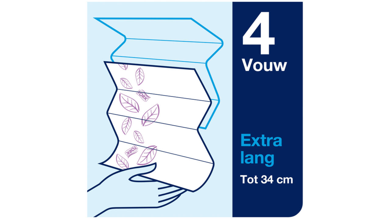 Handdoek Tork Xpress H2 multifold en 2-laags wit 100297