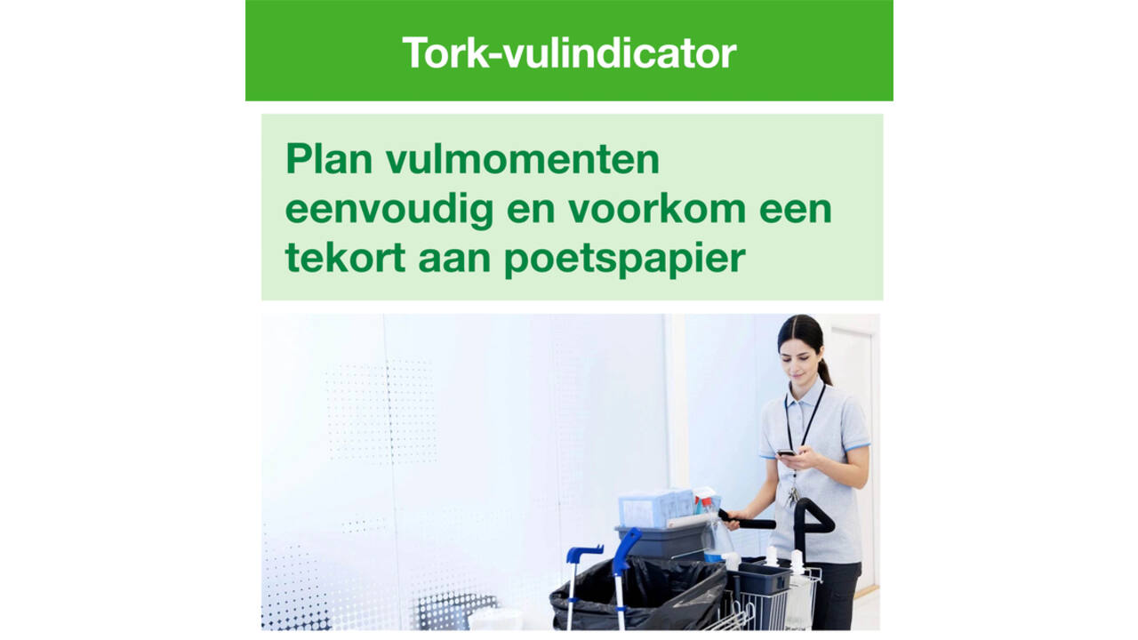 Poetspapier Tork Wiping mini rol M1 1 laags centerfeed wit 100130