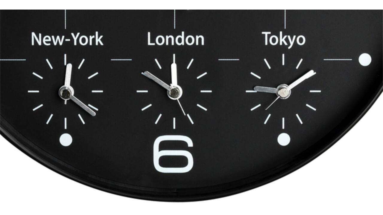Wandklok Unilux On Time Ø 30.5cm zwart/wit