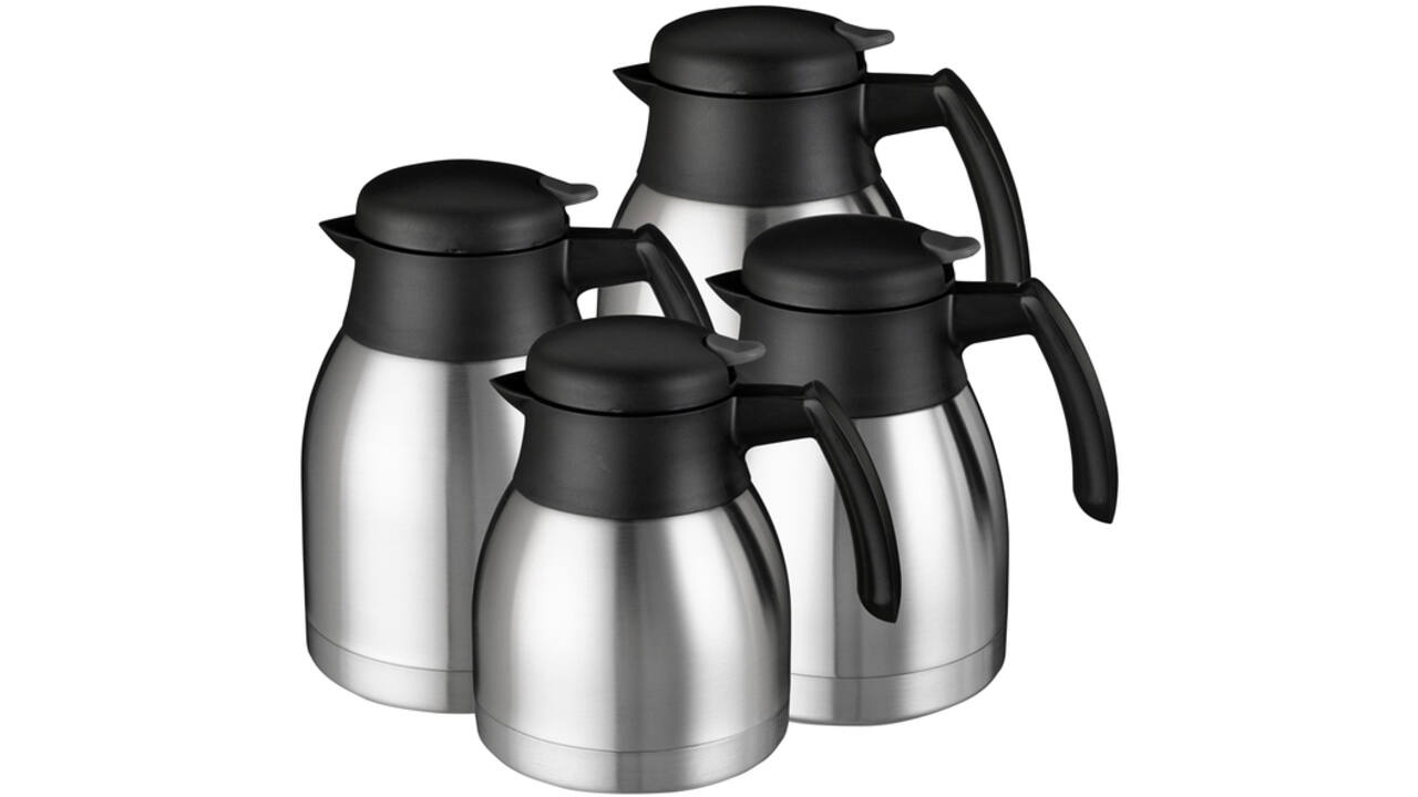 Thermoskan Bravilor dubbelwandig 2 liter RVS zwart