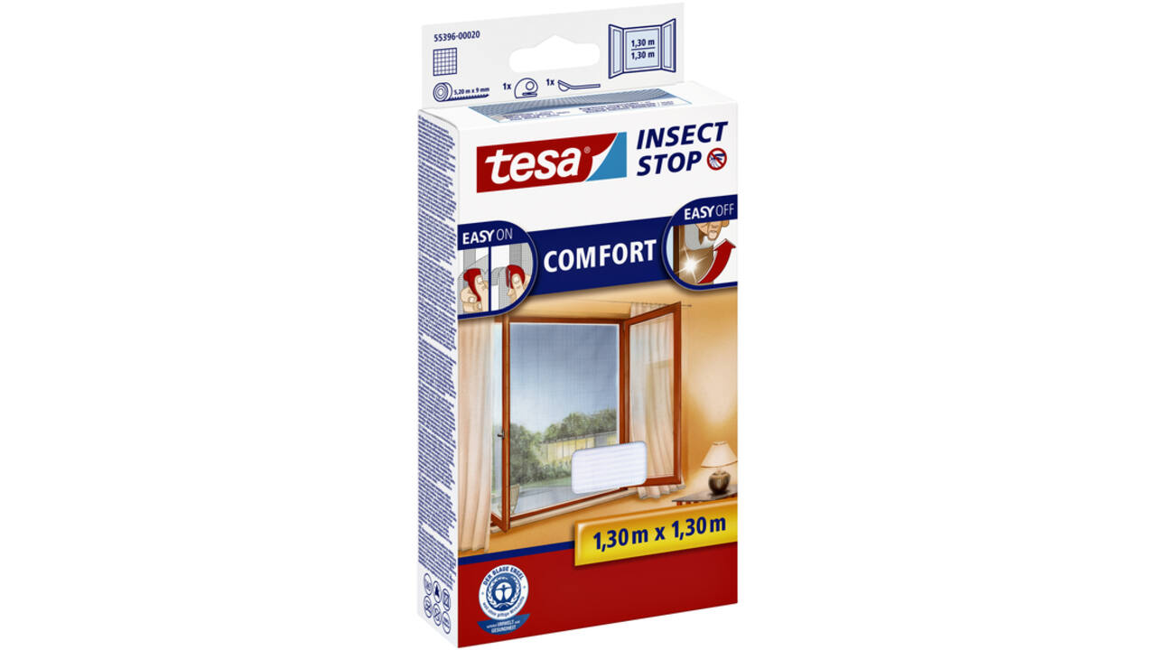 Insectenhor tesa® Insect Stop COMFORT raam 1,3x1,3m wit