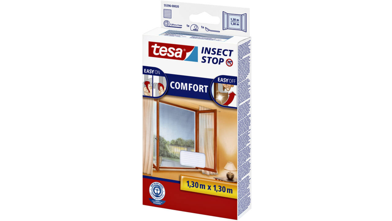 Insectenhor tesa® Insect Stop COMFORT raam 1,3x1,3m wit
