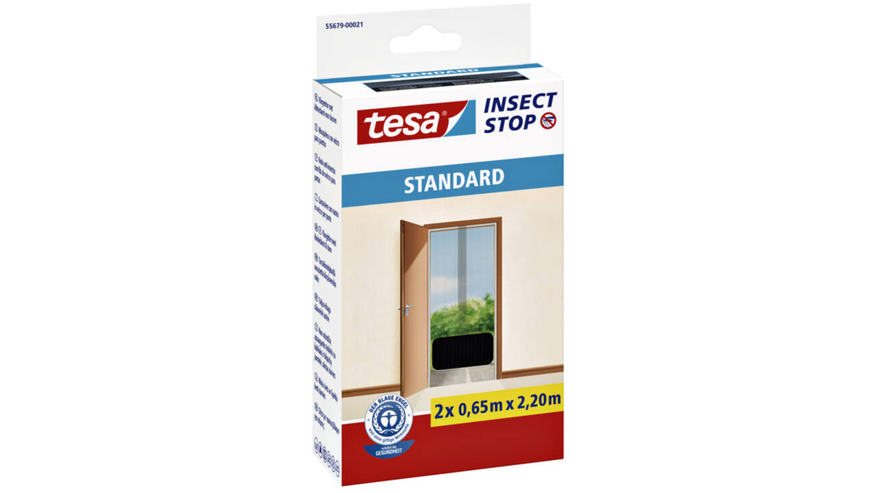 Insectenhor tesa® Insect Stop STANDARD deur 2x 0,65x2,20m antraciet