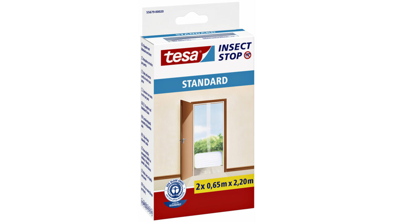 Insectenhor tesa® Insect Stop STANDARD deur 2x 0,65x2,20m antraciet