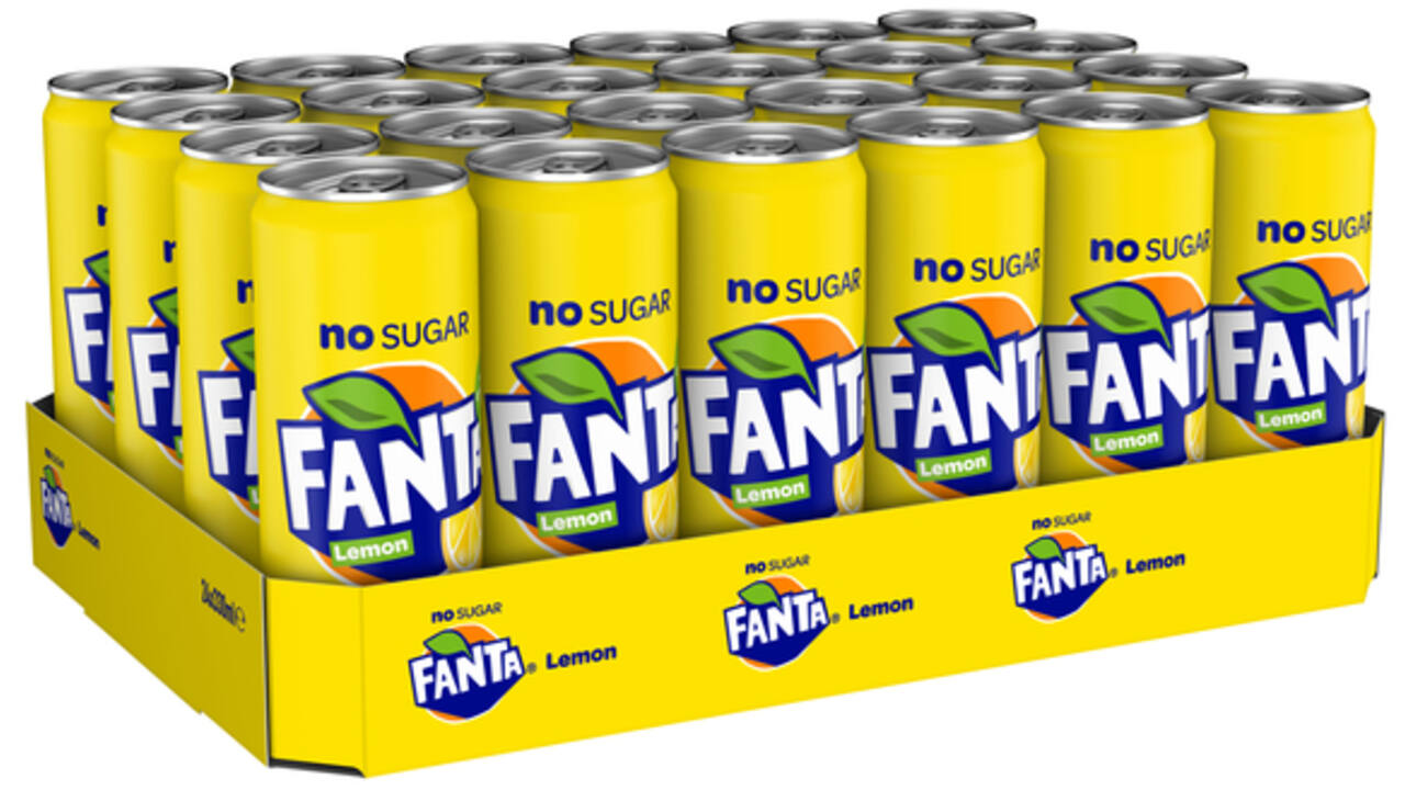 Frisdrank Fanta lemon zero blik 330ml