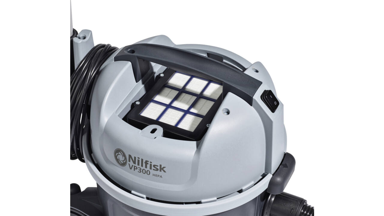 Stofzuiger Nilfisk VP300 EU1 15m kabel two speed 215-110W 220-150mbar 10L