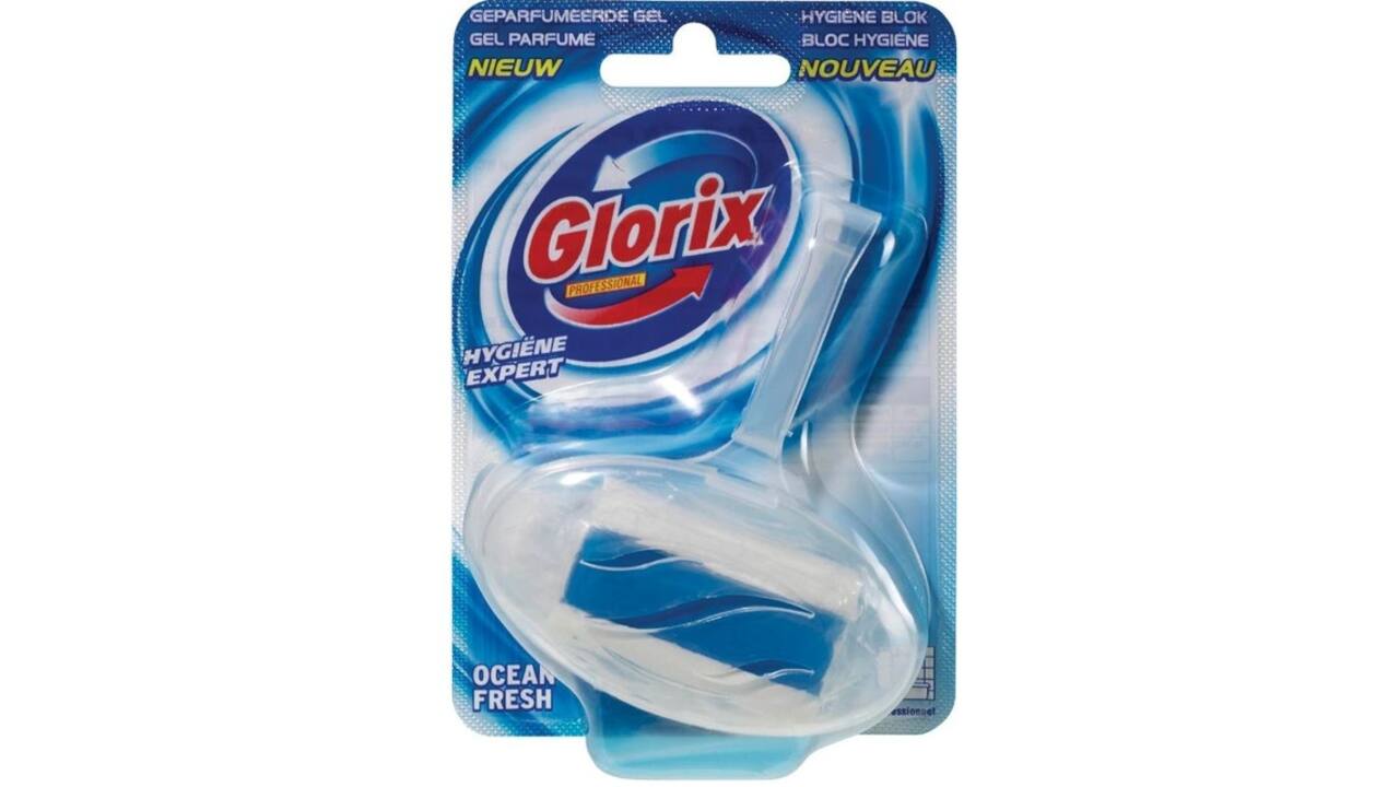Toiletblok Glorix ocean fresh met houder