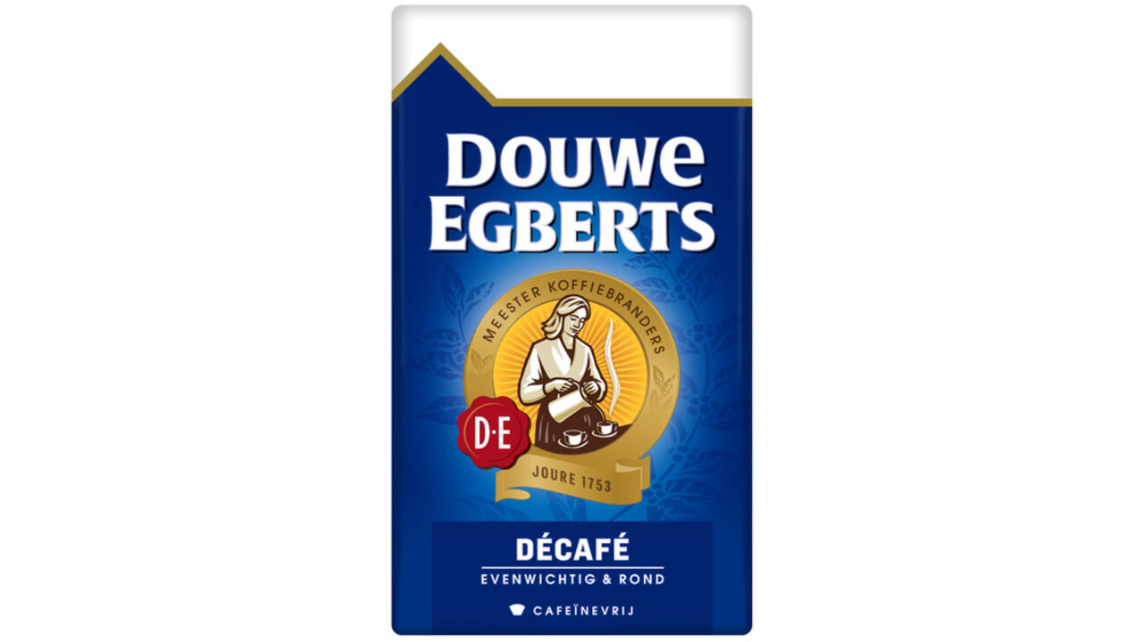 Koffie Douwe Egberts snelfiltermaling decafe 250gr