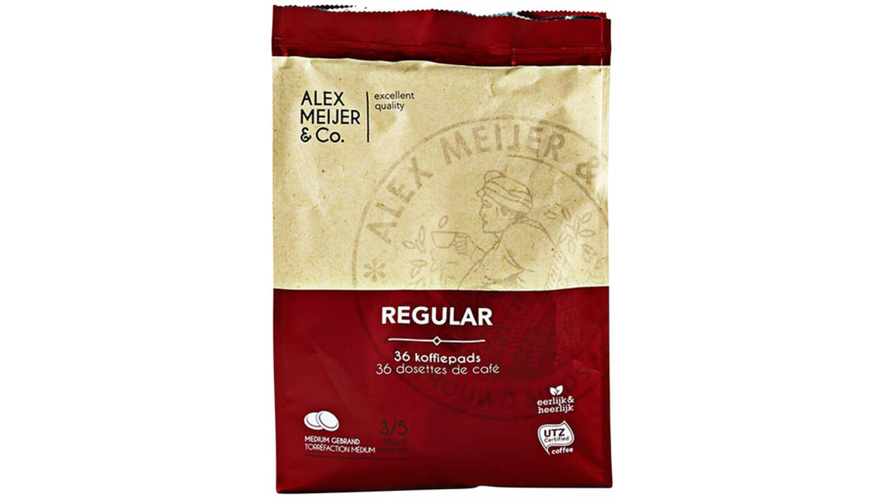 Koffiepads Alex Meijer regular 36 stuks 7gram