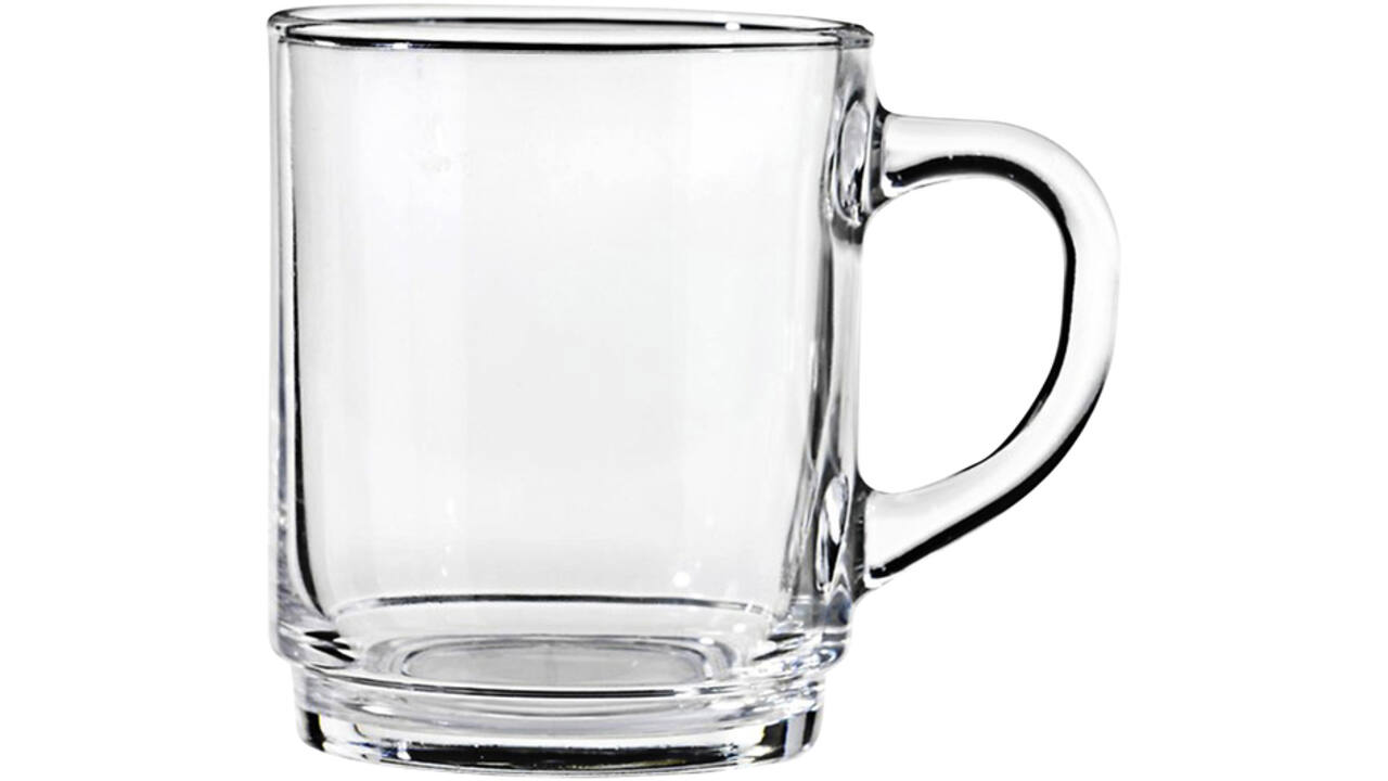 Glas met oor stapelbaar 250ml 6 stuks