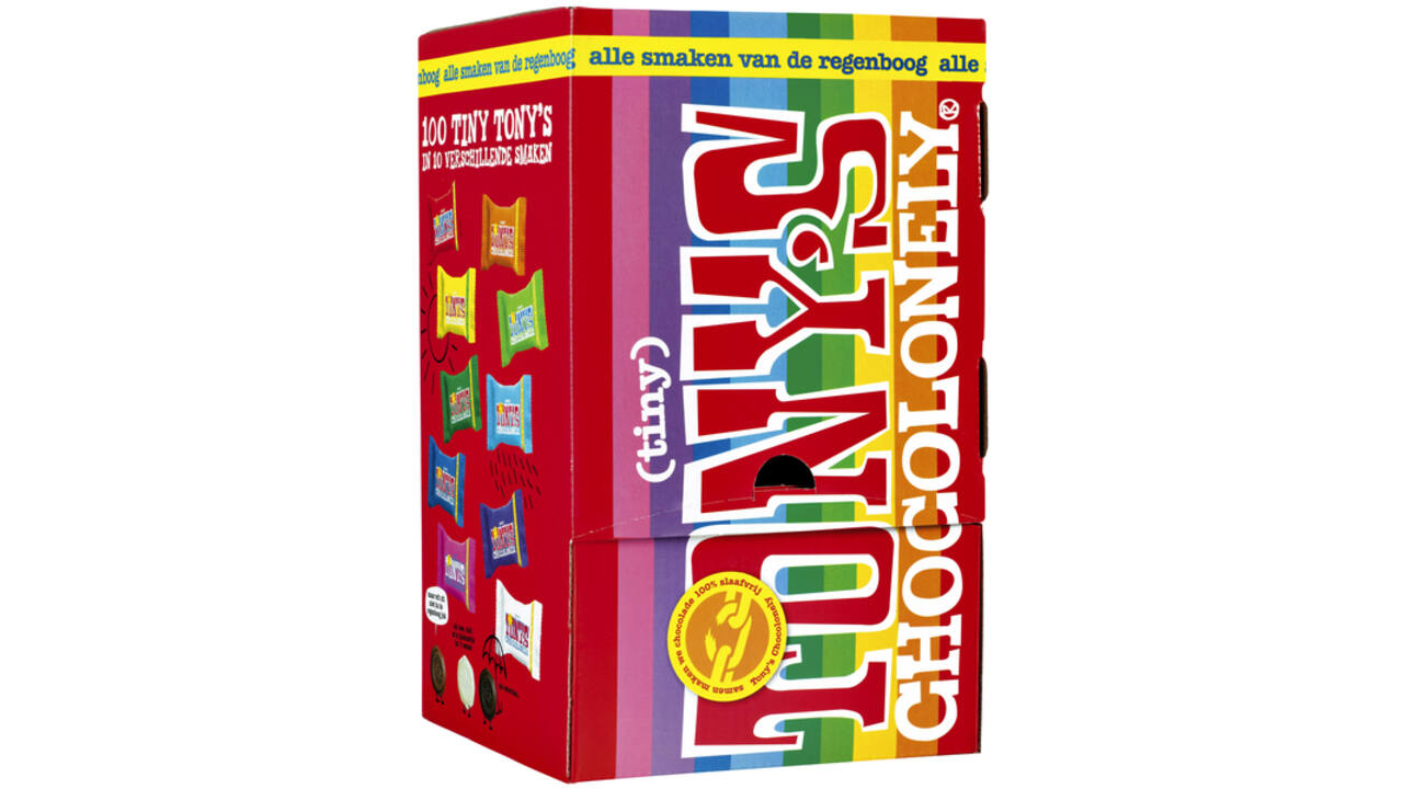 Chocolade Tony's Chocolonely tiny mix doos 100 st
