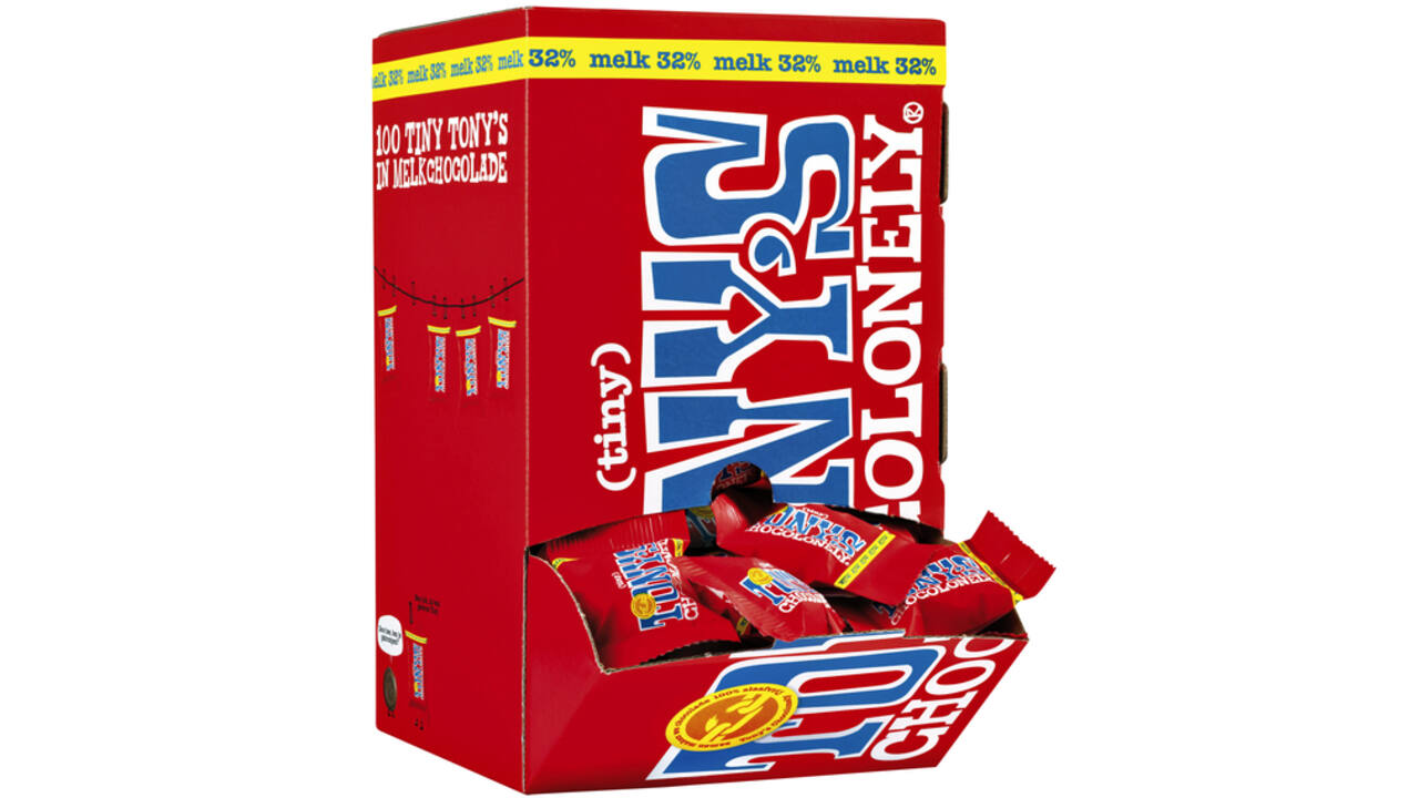 Chocolade Tony's Chocolonely tiny melk doos 100 st