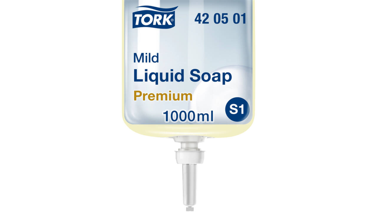 Handzeep Tork S1 mild geparfurmeerd parelwit 1000ml 420501