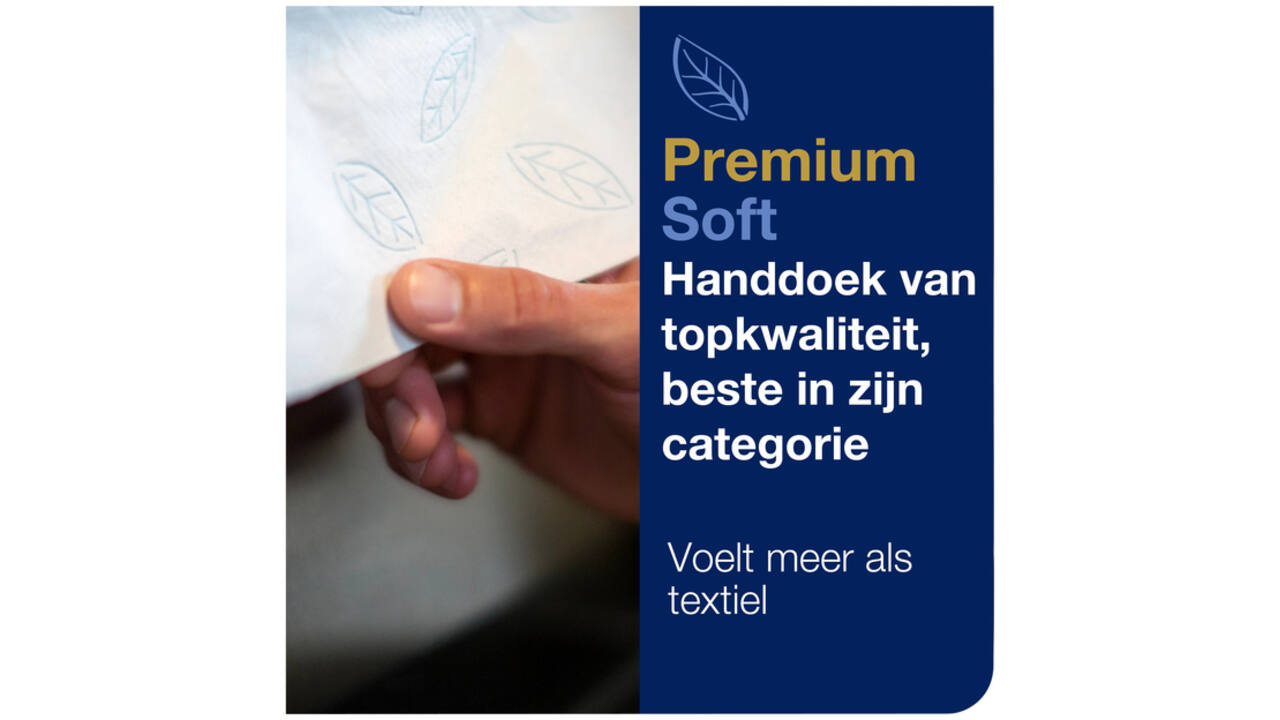 Handdoekrol Tork Matic H1 premium 100m 2 laags wit 290016