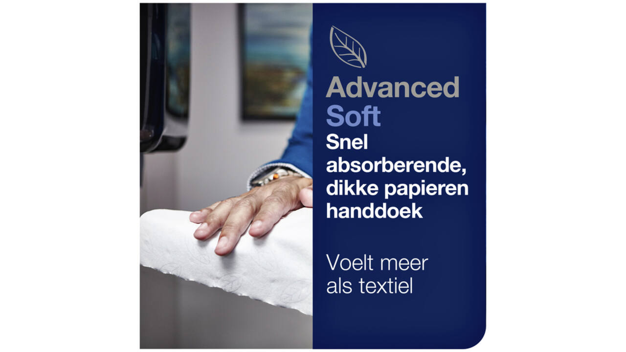 Handdoekrol Tork Matic H1 advanced 2-laags scheurbestendig 150m wit 290067