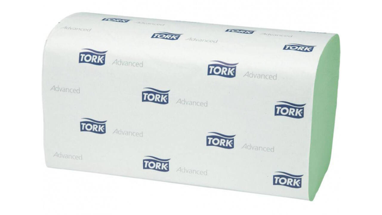 Handdoek Tork H3 Advanced Z-gevouwen 2-laags groen 290179