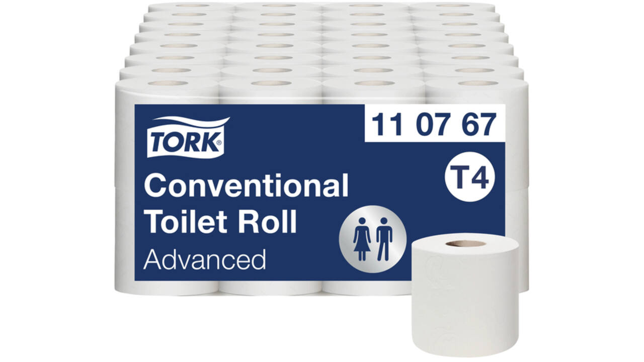 Toiletpapier Tork T4 advanced 2-laags 250vel wit 110767