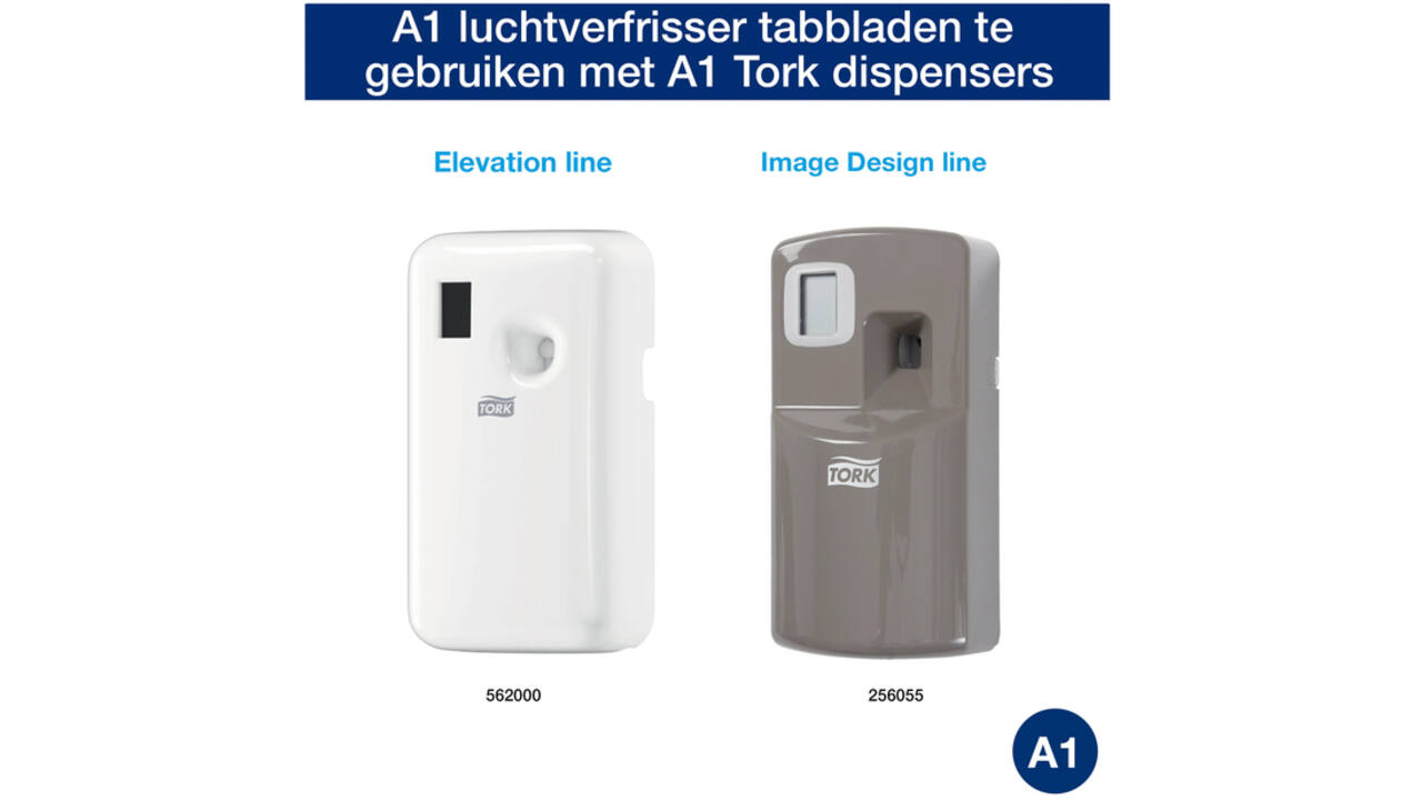 Luchtverfrisserdispenser Tork A1 Elevation wit 562000