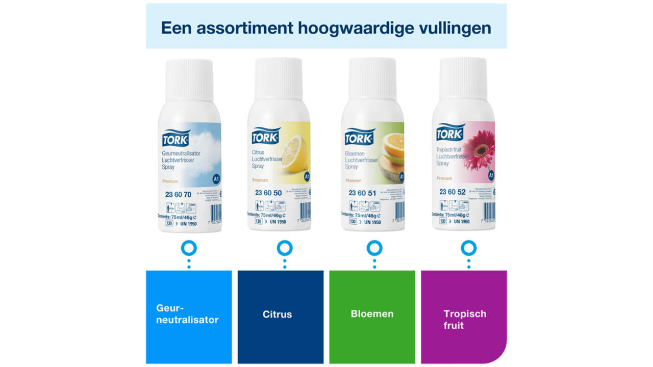 Luchtverfrisserdispenser Tork A1 Elevation wit 562000