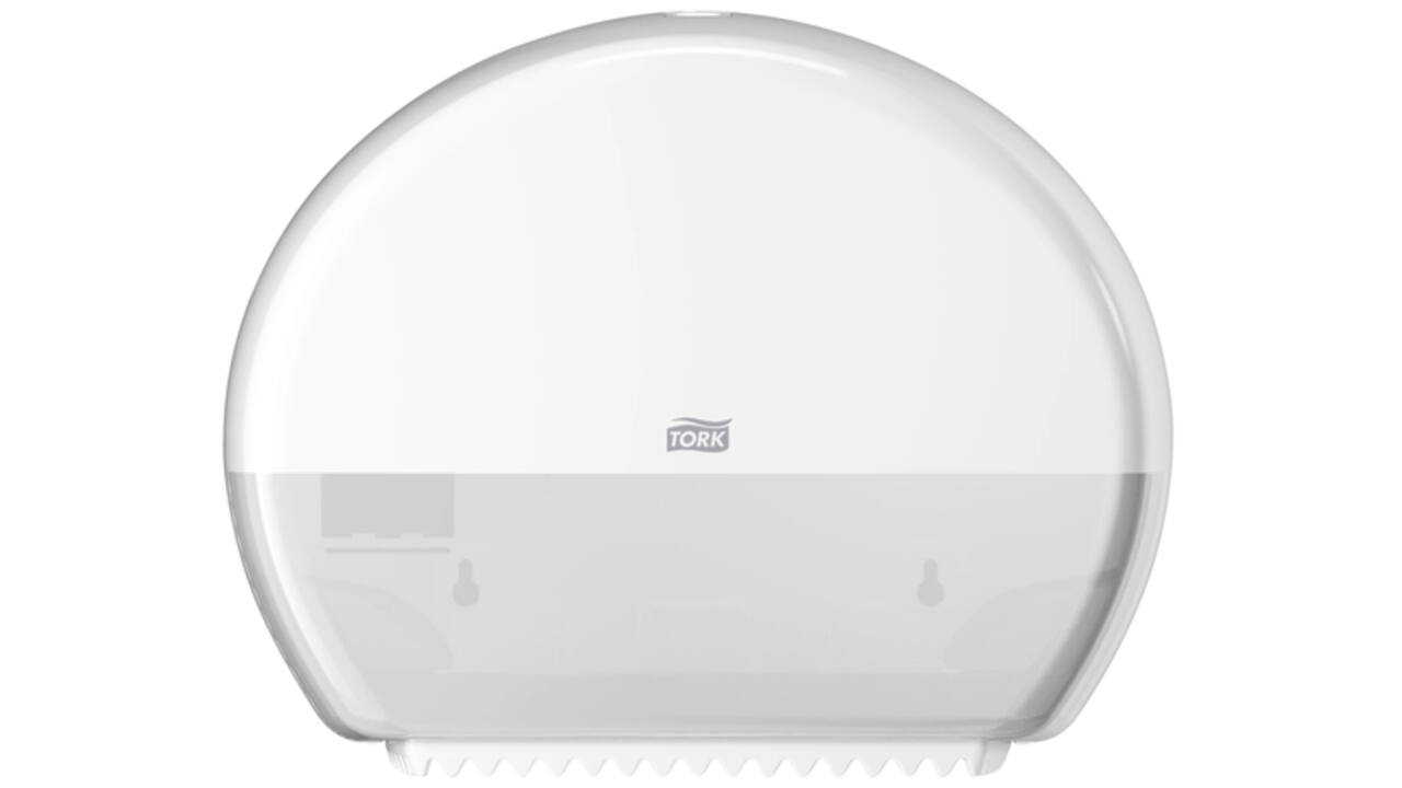Toiletpapierdispenser Tork Mini Jumbo T2 Elevation wit 555000