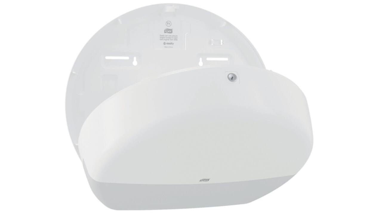 Toiletpapierdispenser Tork Jumbo T1 Elevation wit 554000