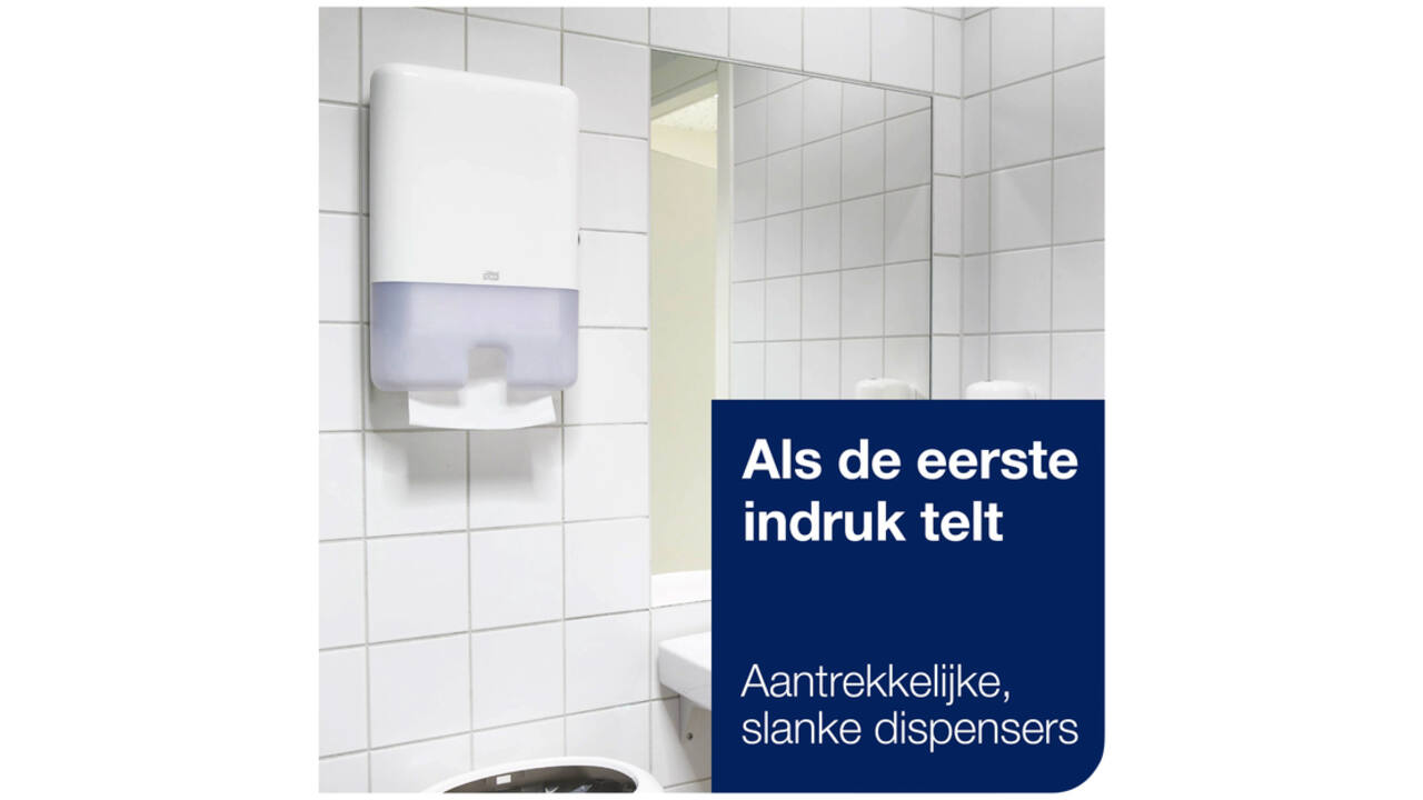 Handdoekdispenser Tork Xpress H2 Multifold Elevation wit 552000