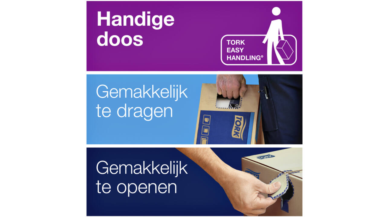Handdoek Tork H3 Advanced Z-gevouwen 2-laags wit 290163