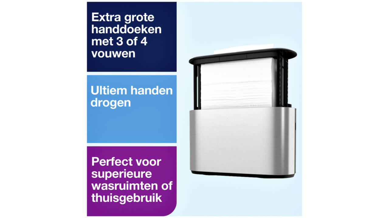 Handdoekdispenser Tork Express Image lijn Countertop Multifold H2 rvs 460005