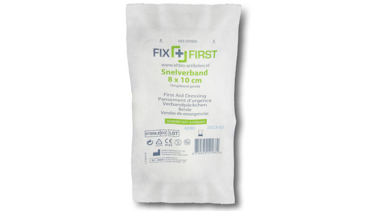 Snelverband FixFirst gerold 8x10cm