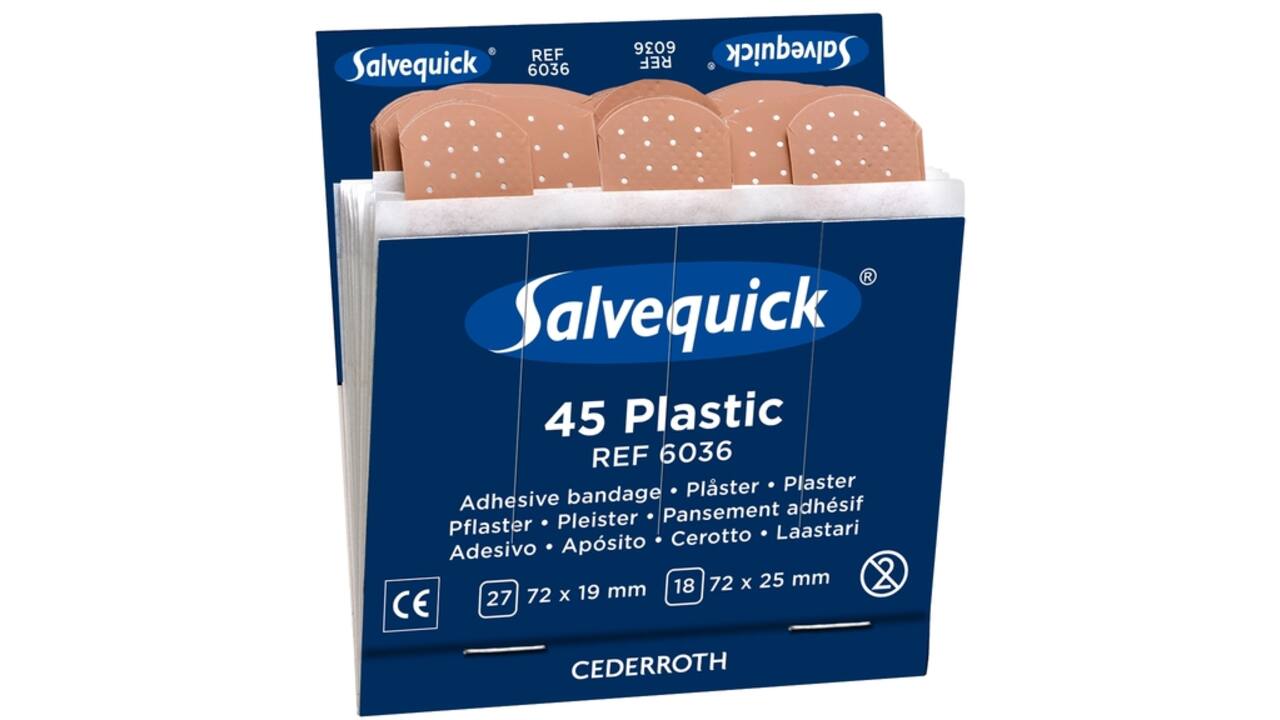 Pleister Salvequick navulling plastic 6036