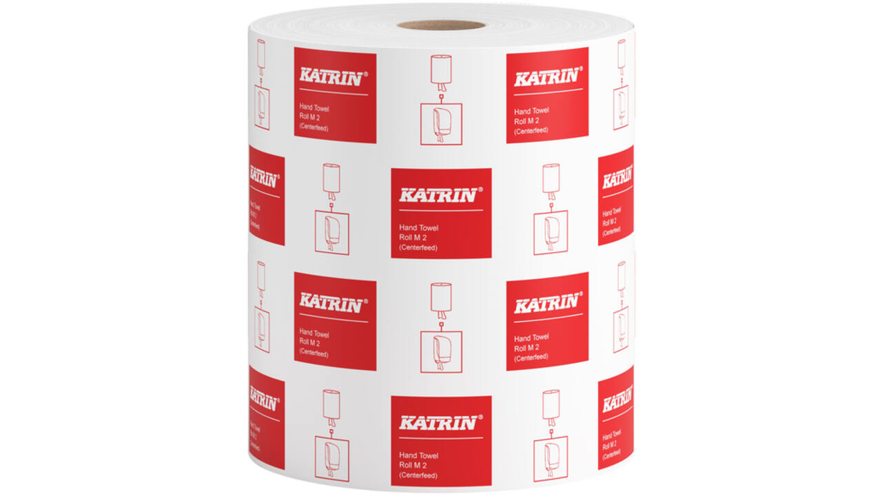 Handdoekrol Katrin 2-laags wit medium 150mx205mm