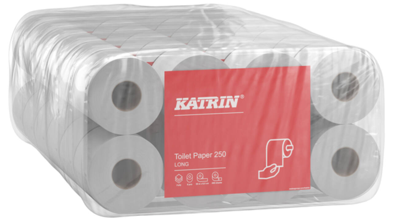Toiletpapier Katrin 3-laags 250vel 48rollen wit