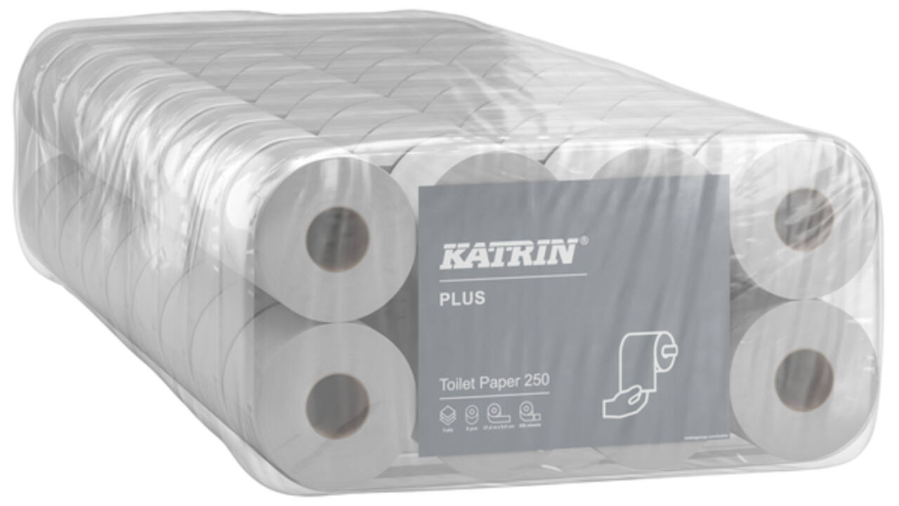 Toiletpapier Katrin Plus 3-laags 250vel 72rollen wit