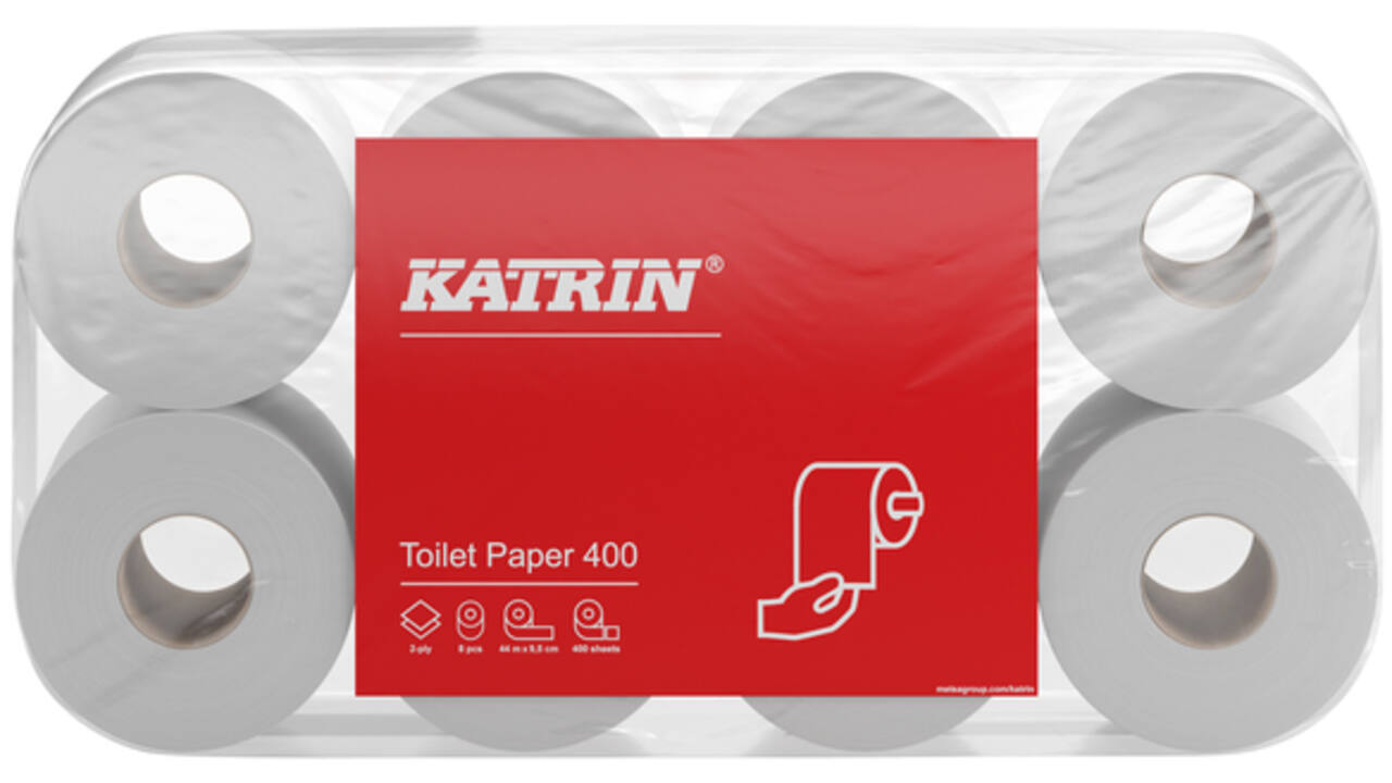 Toiletpapier Katrin 2-laags 400vel 48rollen wit