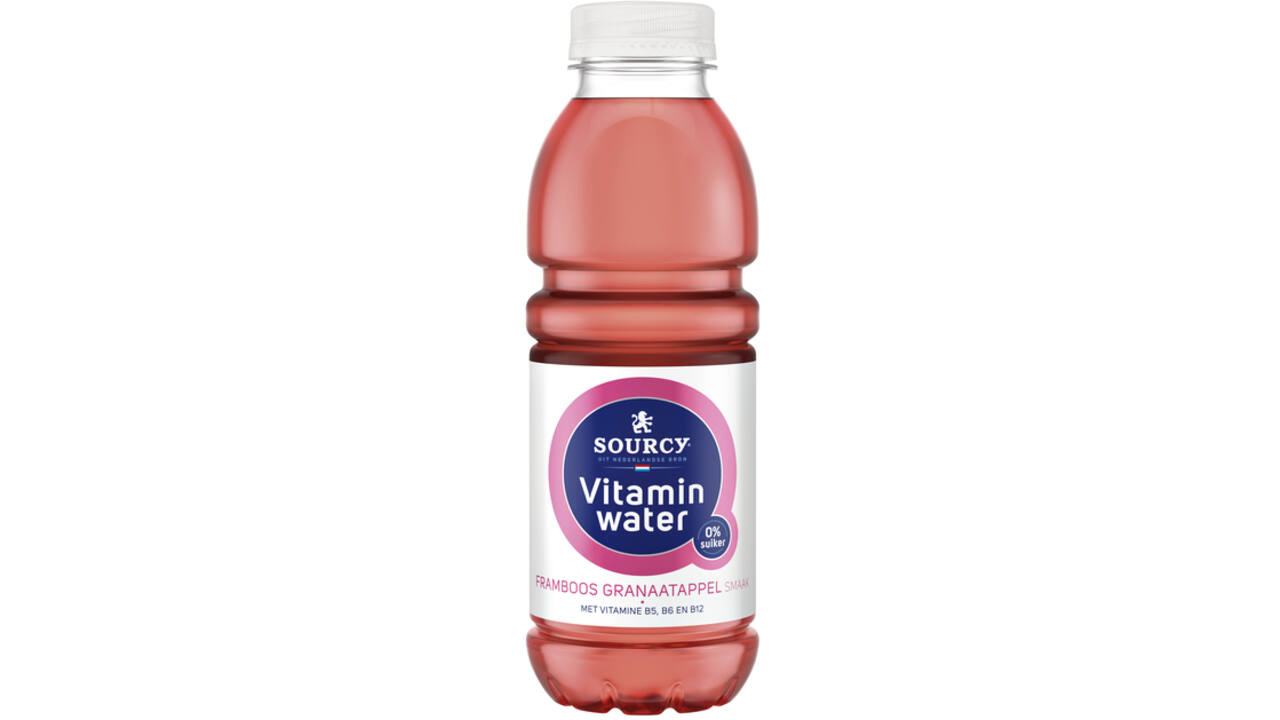 Water Sourcy vitamin framboos/granaatap fles 500ml
