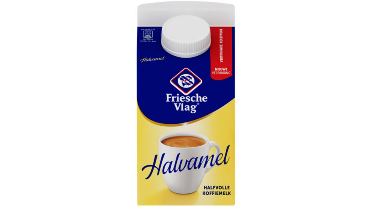 Koffiemelk Friesche Vlag halvamel 455ml