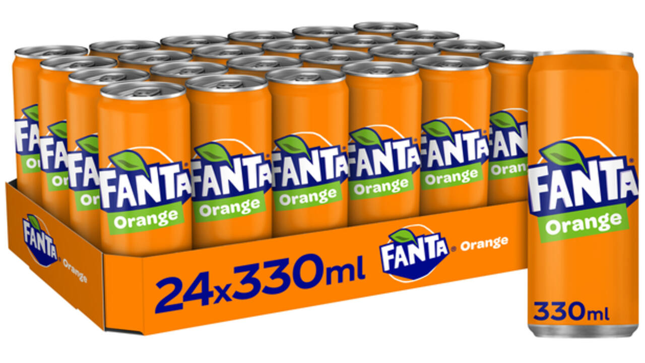 Frisdrank Fanta orange blik 330ml