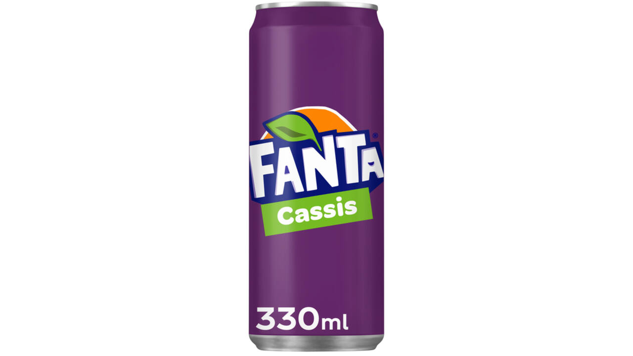 Frisdrank Fanta cassis blik 330ml