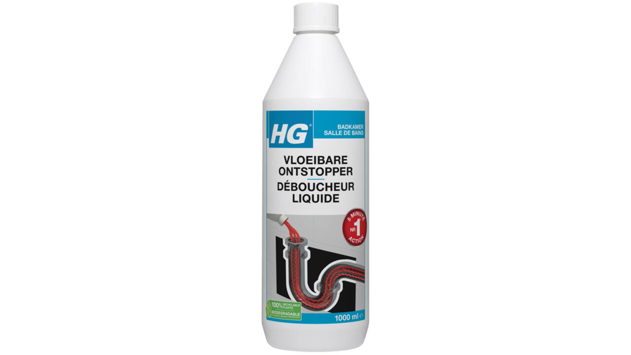Afvoerontstopper HG badkamer vloeibaar 1l