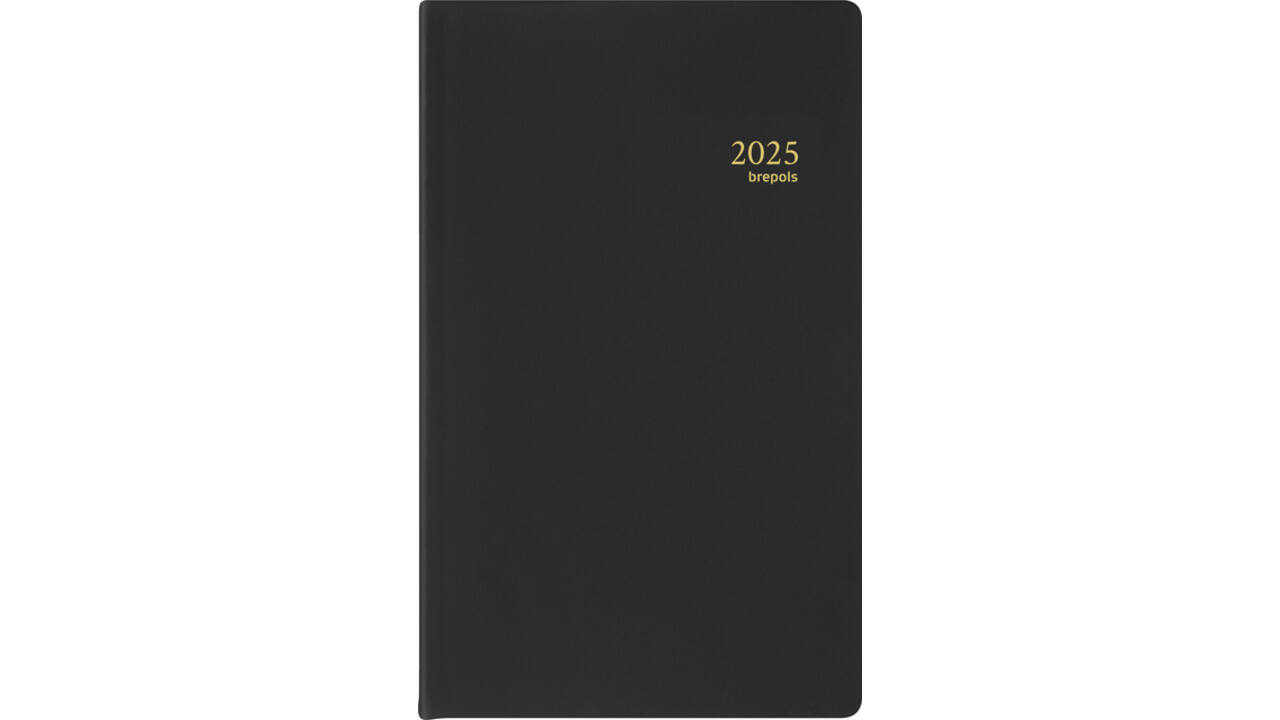 Agenda 2026 Brepols Breform Seta 1dag/1pagina zwart