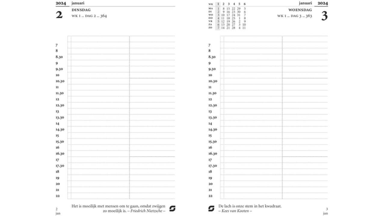 Agendavulling 2026 Succes Senior 1dag/1pagina