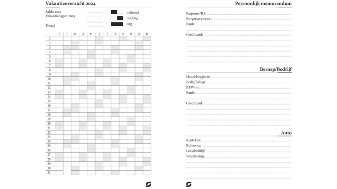 Agendavulling 2026 Succes Mini 4dagen/2pagina's