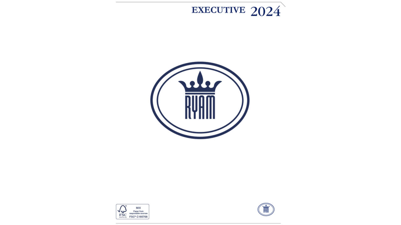 Agenda 2027 Ryam Executive Nappa 7dagen/2pagina's ringplastic zwart