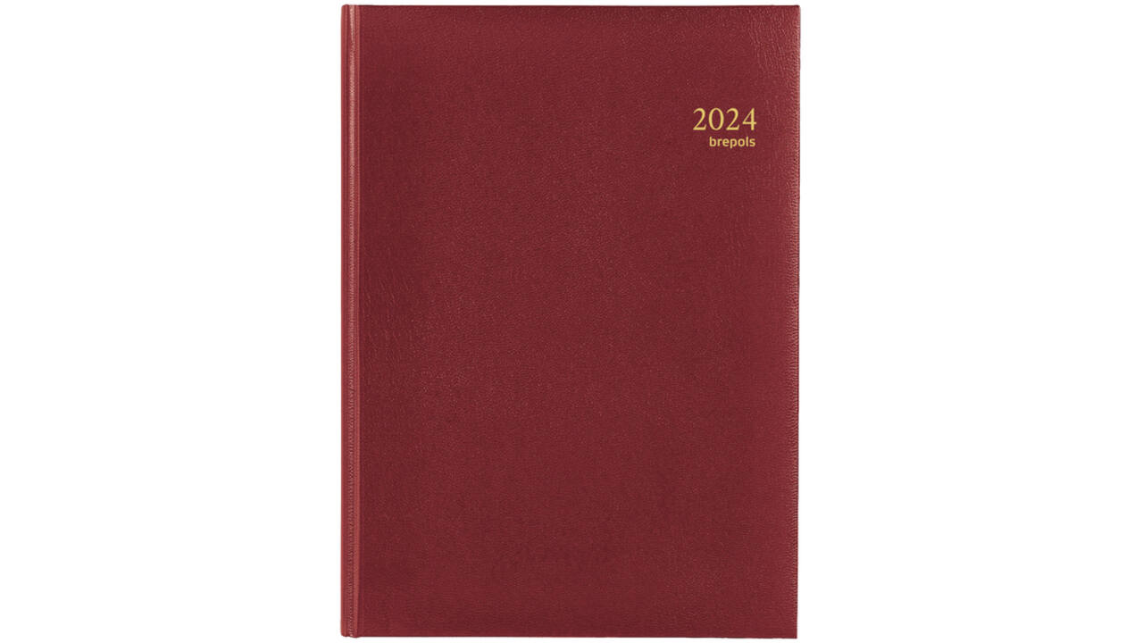 Agenda 2026 Brepols Omega Lima 7dagen/2pagina's bordeaux
