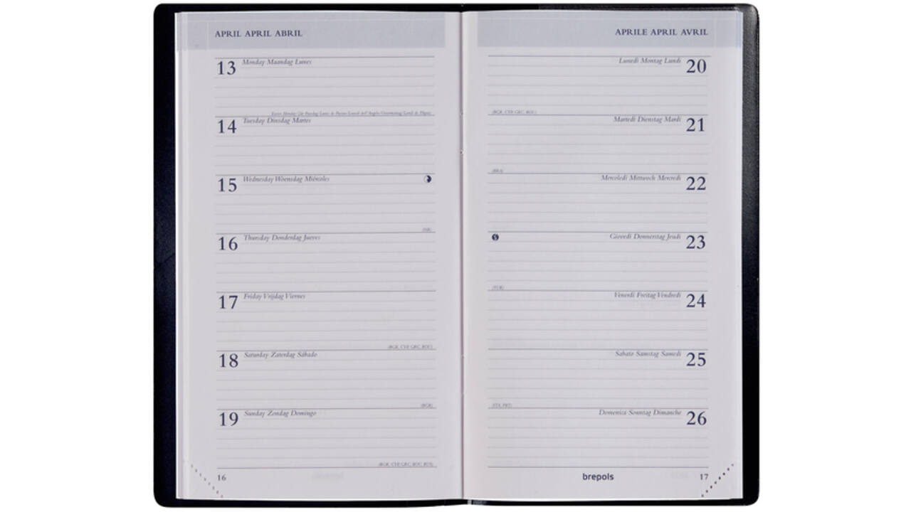 Agenda 2026 Brepols Breplan Seta 7dagen/1pagina assorti