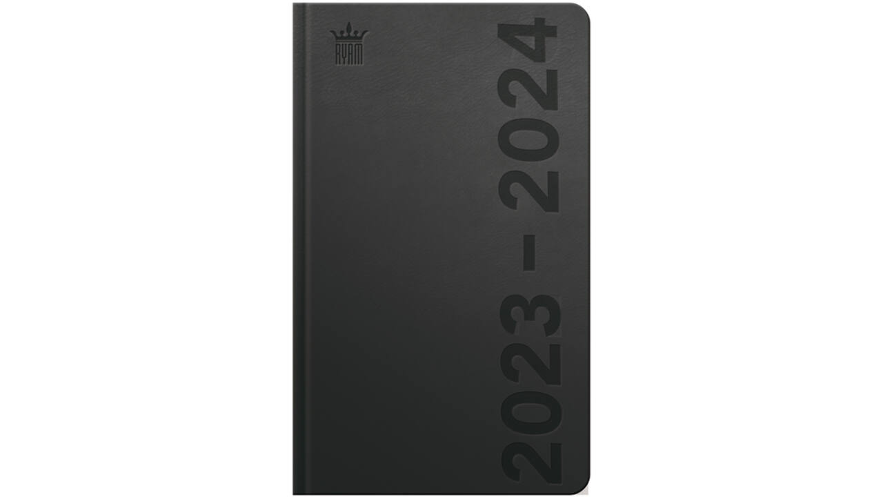 Schoolagenda 2025-2026 Ryam Cursus DeLuxe 7dagen/2pagina's zwart